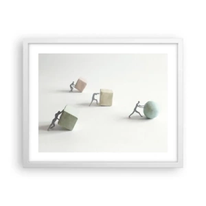 Poster in white frmae - That's Life - 50x40 cm