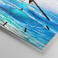 Clock face with lines