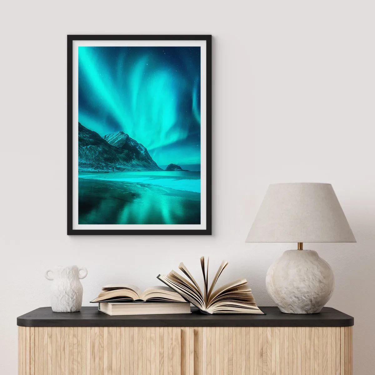 Poster in black frame - Miracles of the North - 61x91 cm