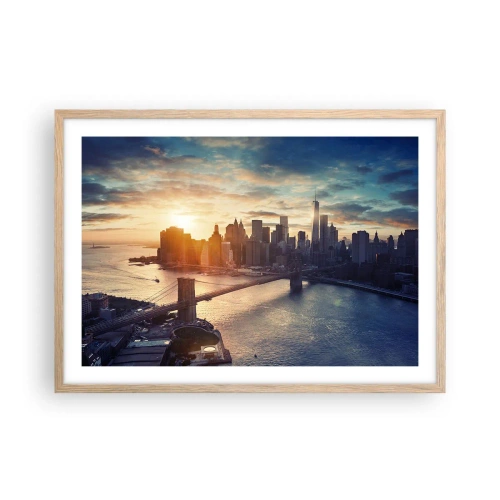Poster in light oak frame - Monument to the Culture of the West - 70x50 cm