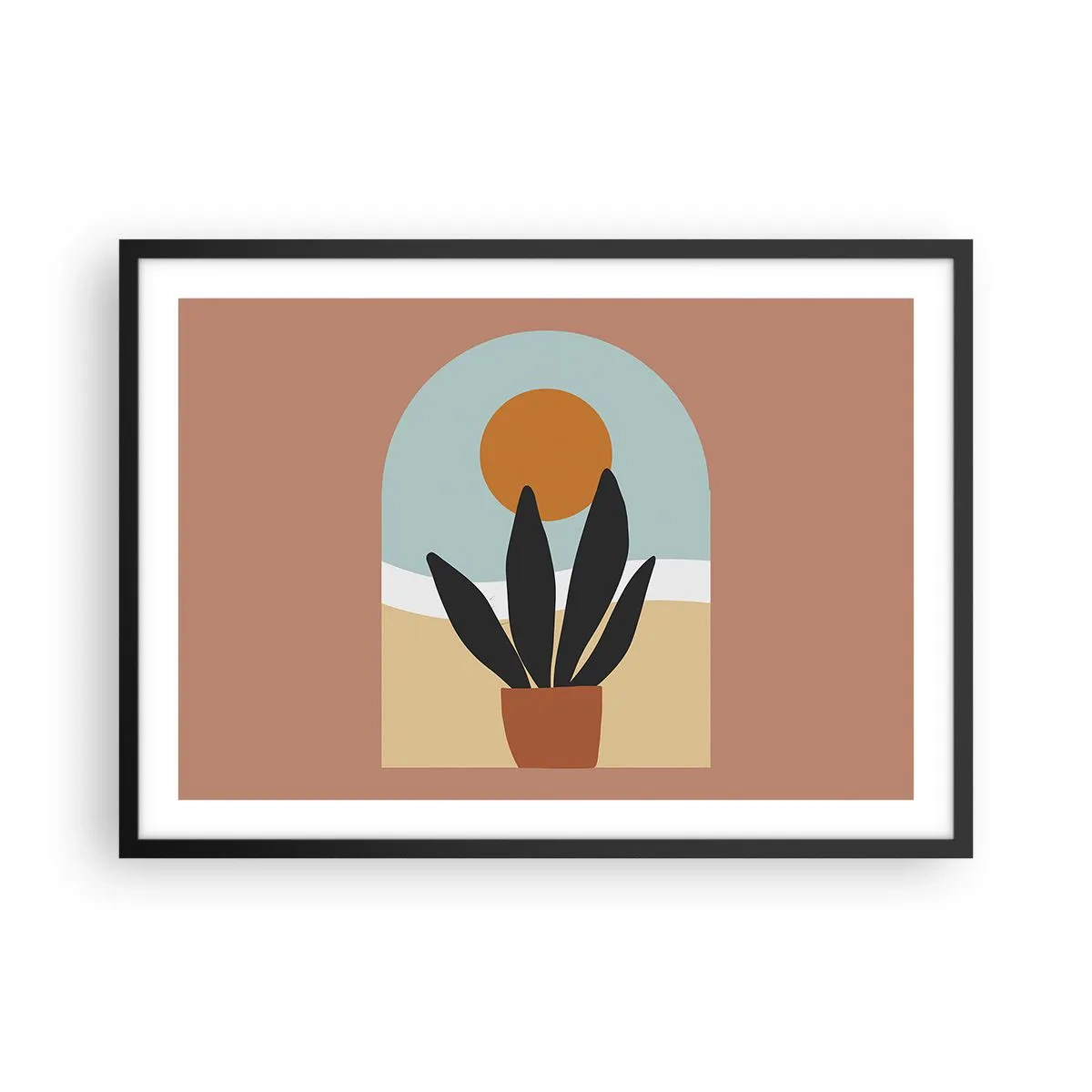 Poster in black frame - Small Joys - 70x50 cm