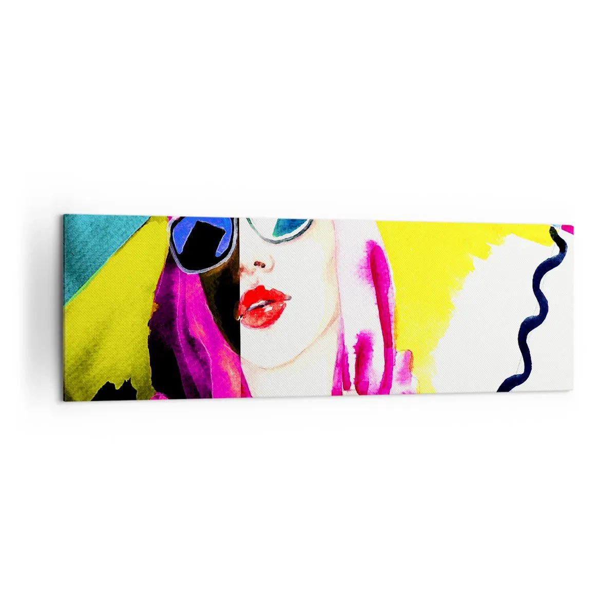 Canvas picture - I Am not White I Am not Black - 160x50 cm