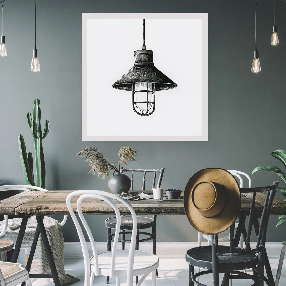 Poster - Like In the Old Days… - 60x60 cm