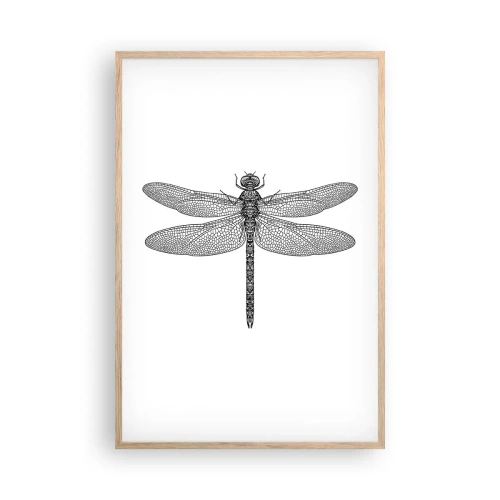 Poster in light oak frame - Precision of Nature - 61x91 cm