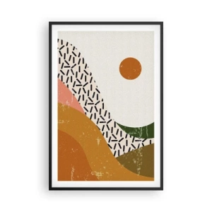 Poster in black frame - Sunny Abstract - 61x91 cm