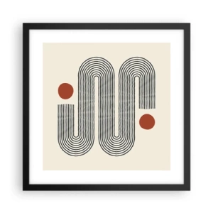 Poster in black frame - From Beginning till the End - 40x40 cm