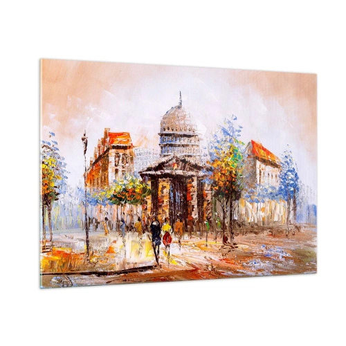 Glass picture - Parisian Walk - 100x70 cm