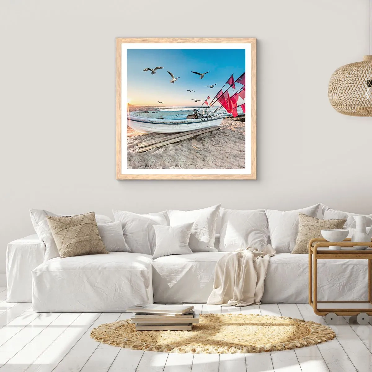 Poster in light oak frame - Deserved Rest - 30x30 cm