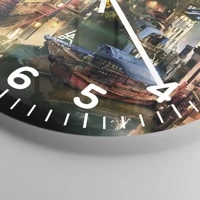 Clock face with numbers