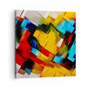 Canvas picture - Colourful Quilt - 50x50 cm