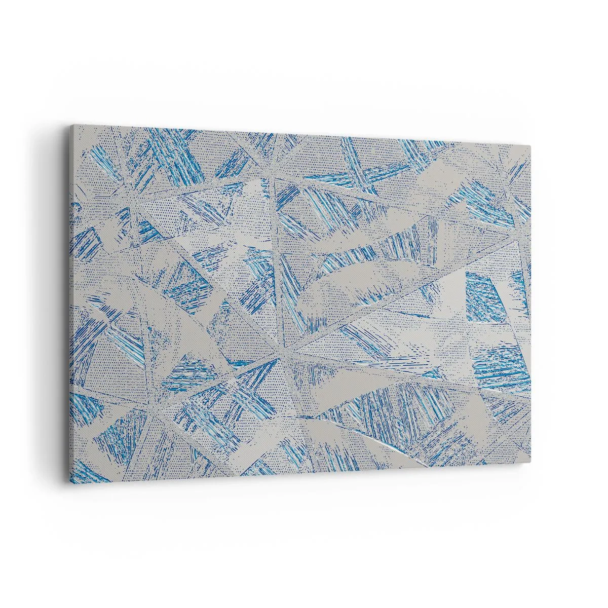 Canvas picture - In Blue and Grey Maze - 120x80 cm