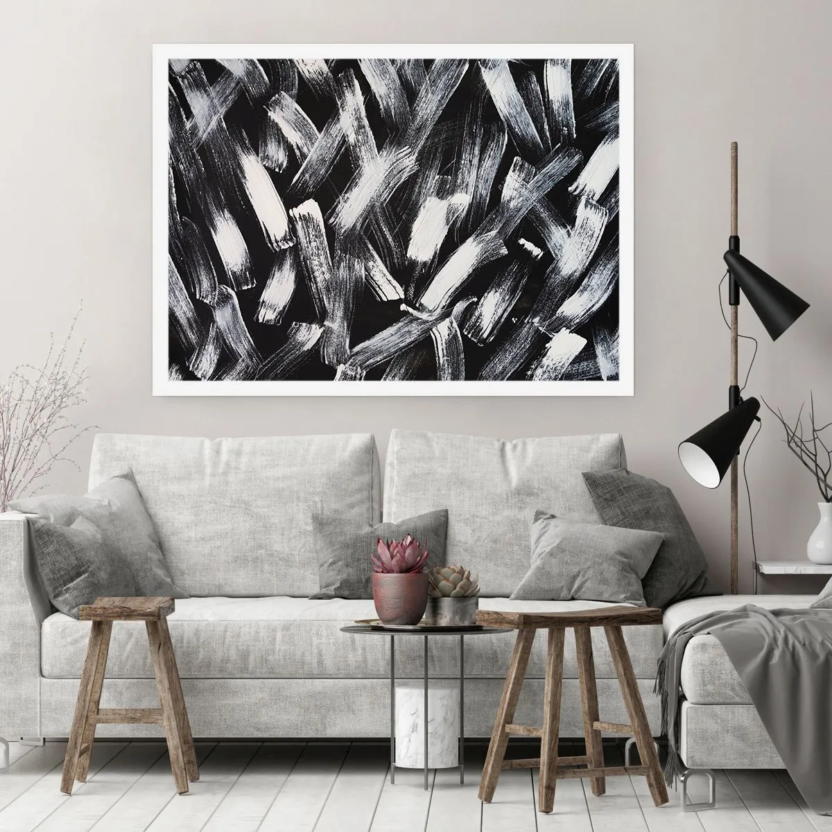 Poster - Abstract in Industrial Spirit - 70x50 cm