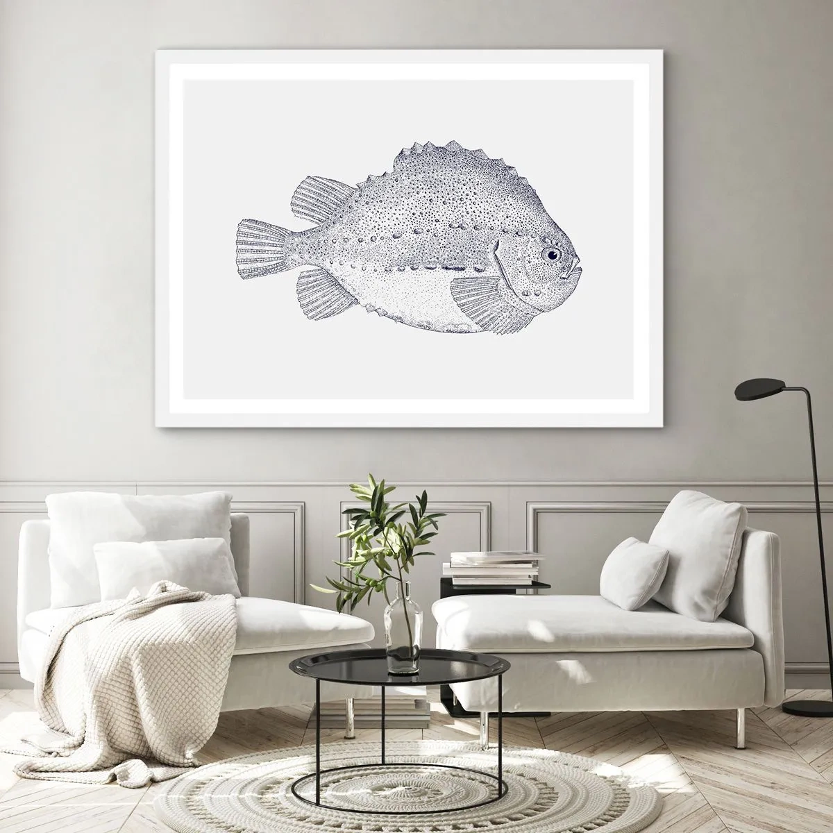 Poster in white frmae - For Natural Scientist's Album - 70x50 cm