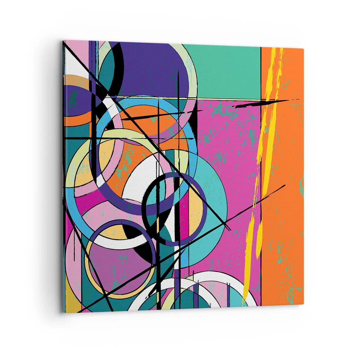 Canvas picture - Wheels Go Round and Round - 60x60 cm