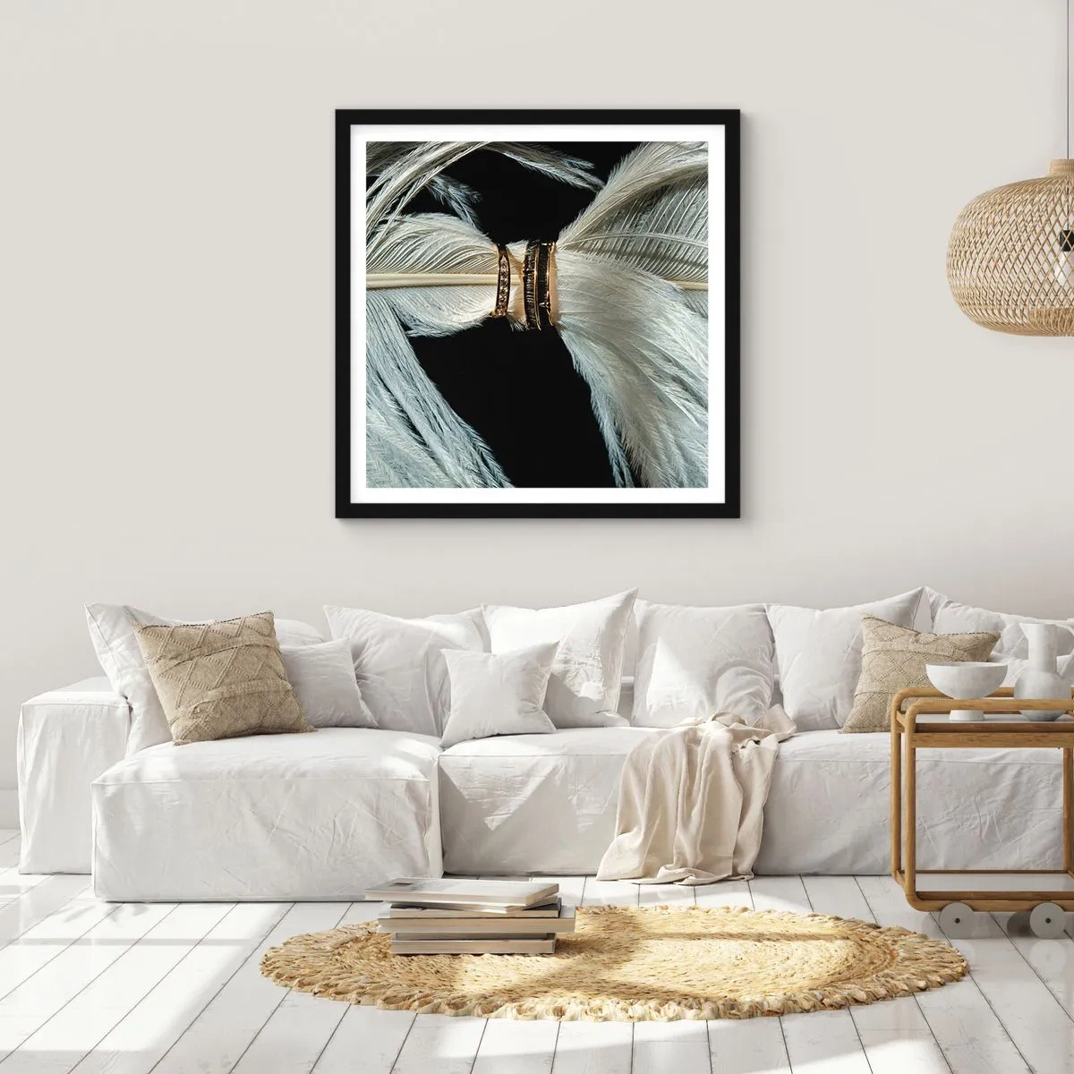 Poster in black frame - …and I won't Leave You… - 40x40 cm