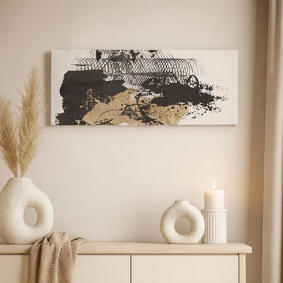 Canvas picture - Composition With Passion - 100x40 cm