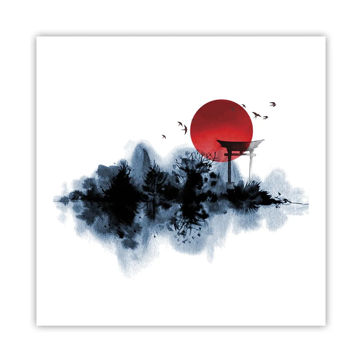 Poster - Japanese View - 60x60 cm