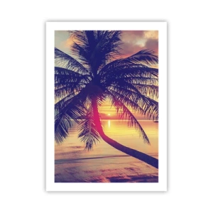 Poster - Evening under the Palm Trees - 50x70 cm