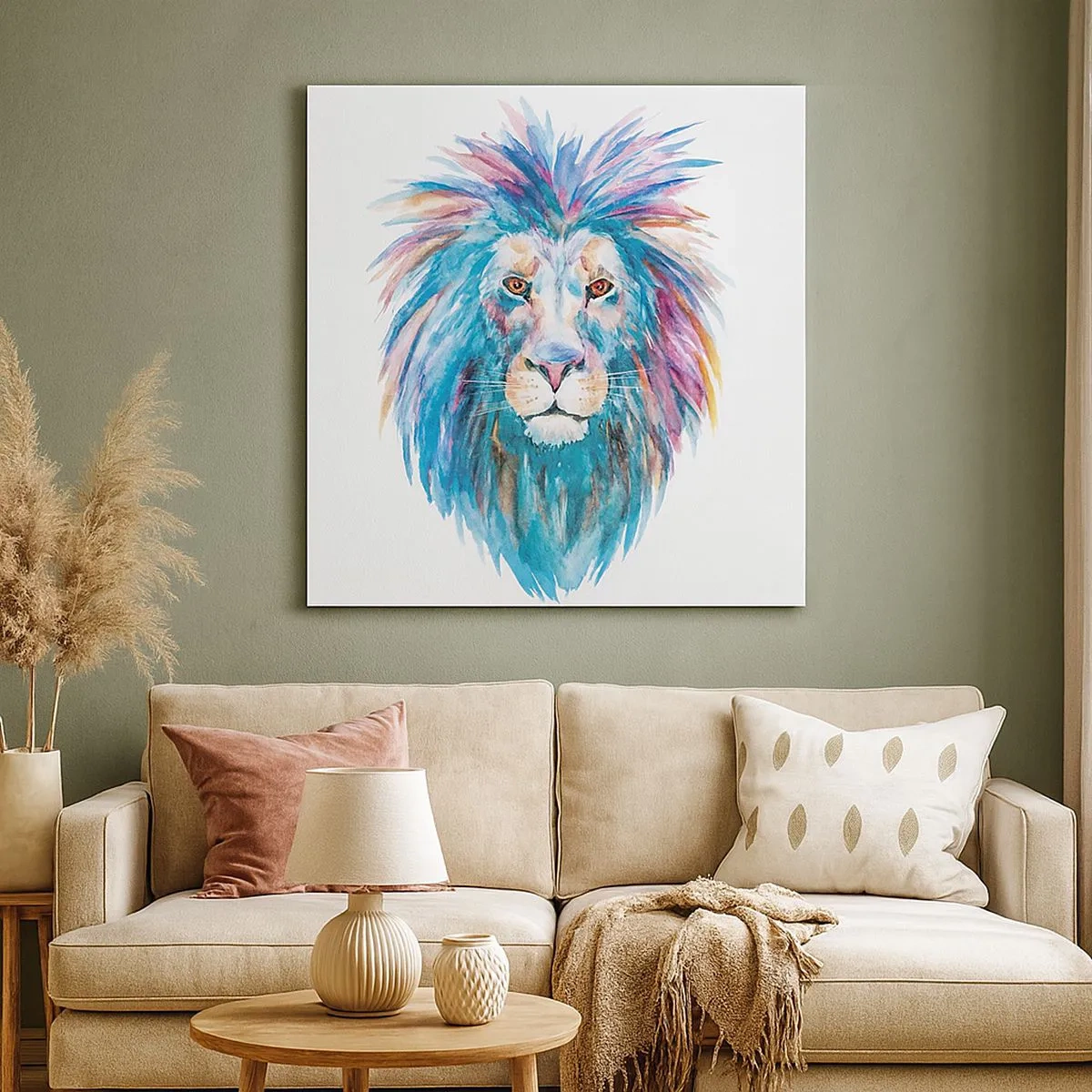 Canvas picture - Electrifying Aura - 30x30 cm