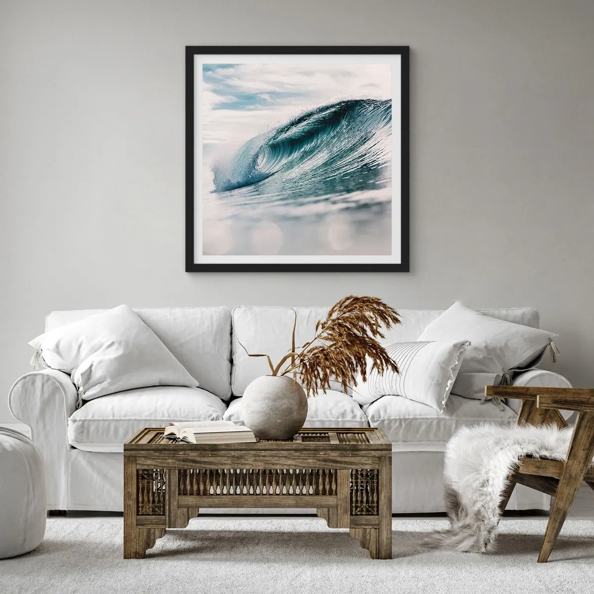 Poster in black frame - Water Summit - 30x30 cm
