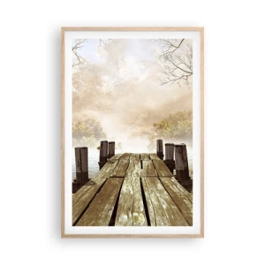 Poster in light oak frame - Gentle Sadness of Autumn - 61x91 cm
