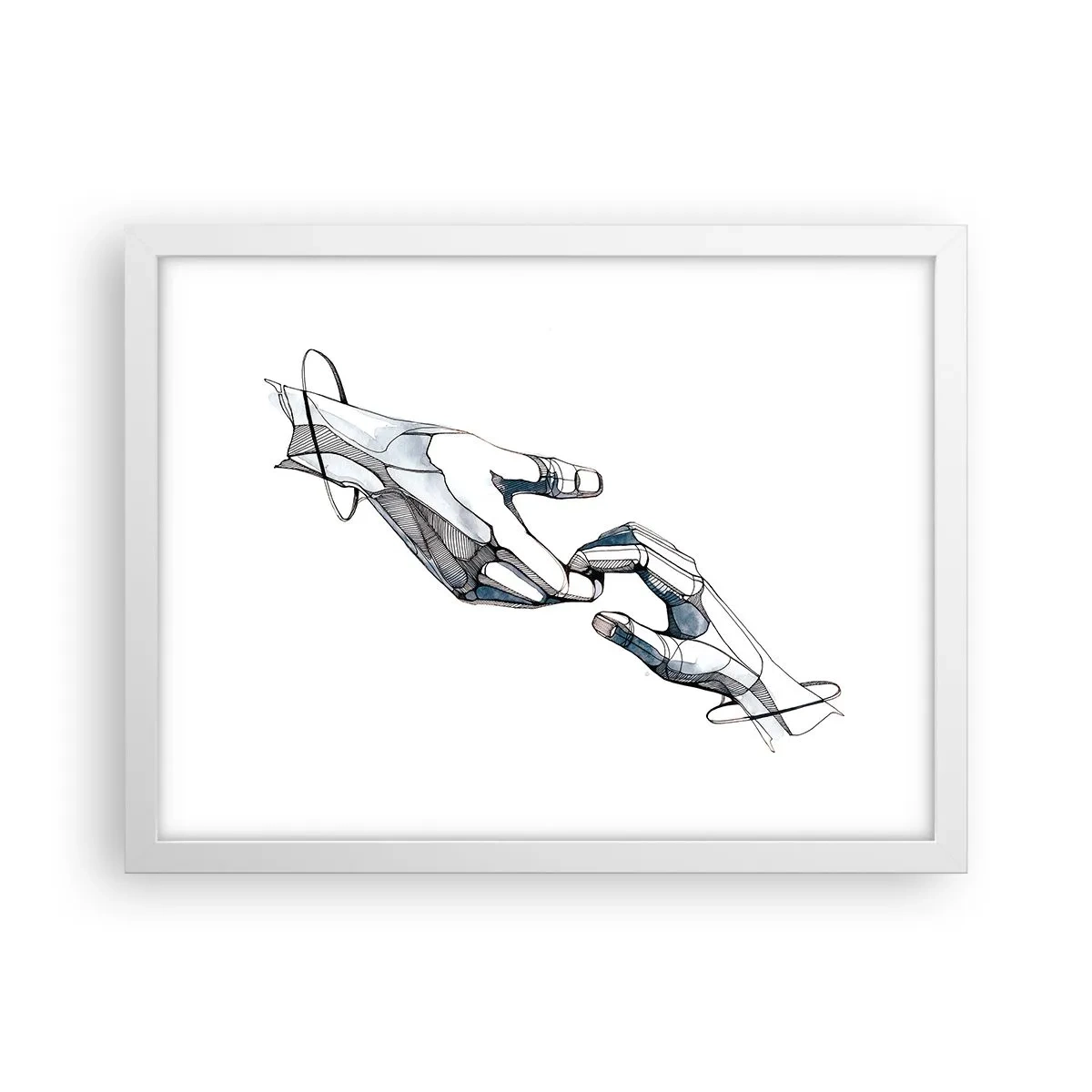 Poster in white frmae - Good Gesture - 40x30 cm