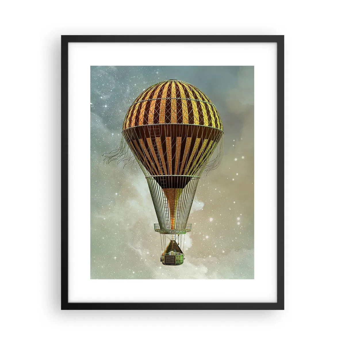 Poster in black frame - Pioneer Flight - 40x50 cm