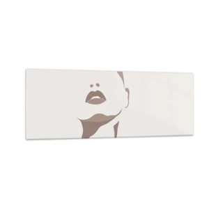 Glass picture - Created with Light and Shadow - 140x50 cm