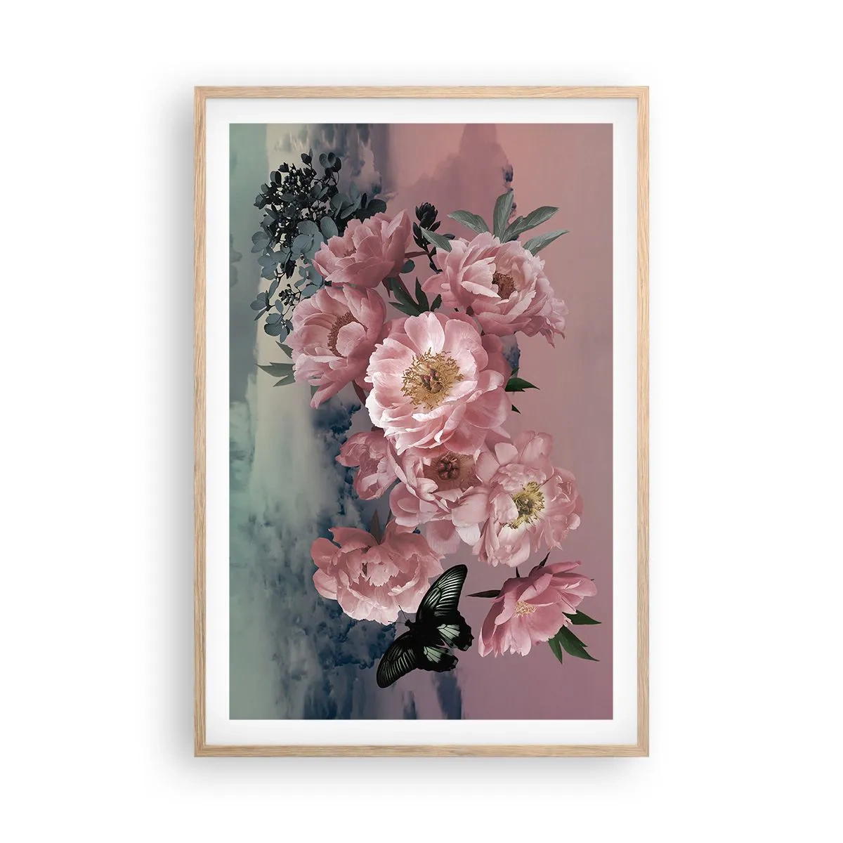 Poster in light oak frame - Peak of Romanticism - 61x91 cm