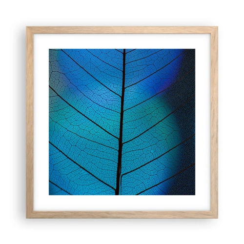Poster in light oak frame - Intricate Construction - 40x40 cm