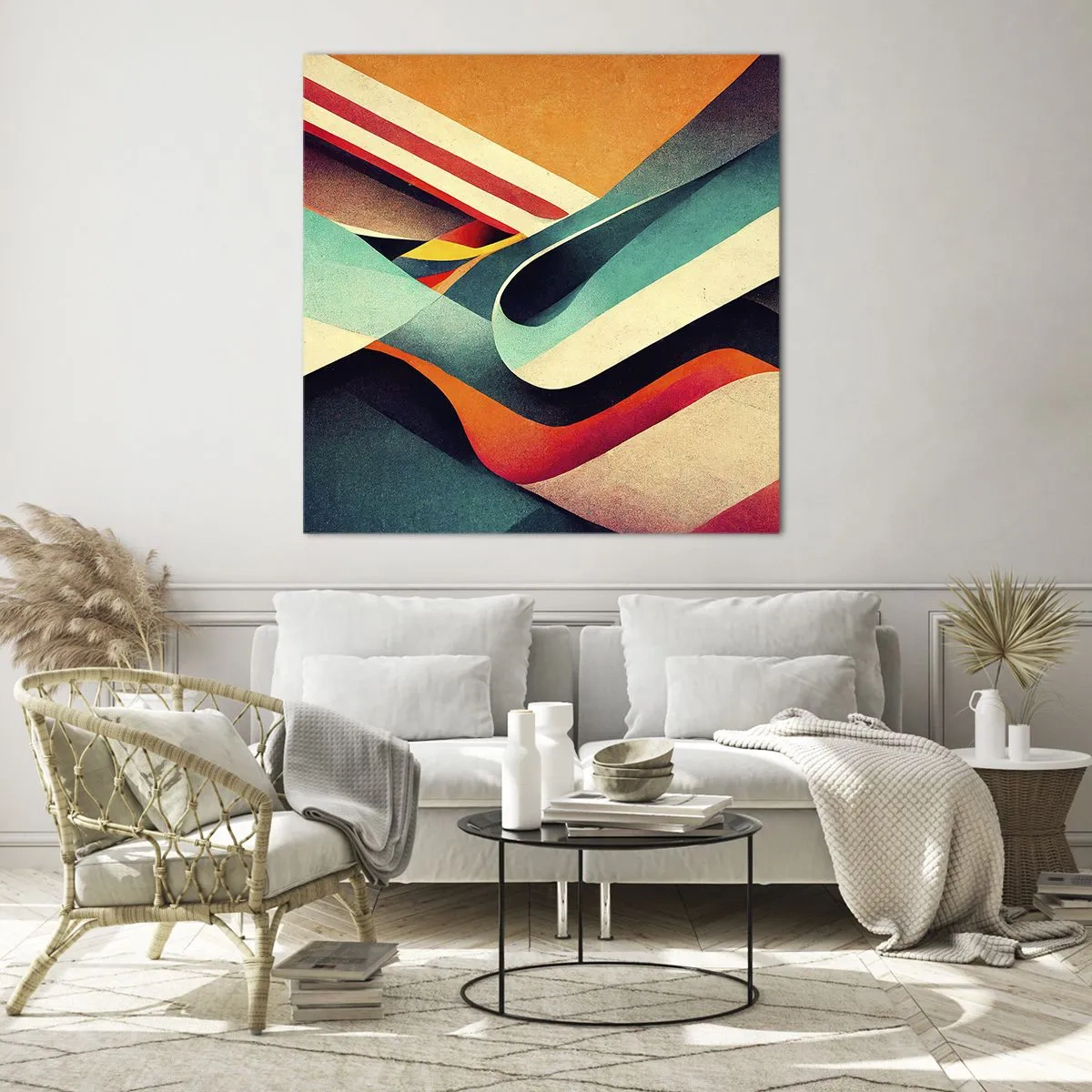 Glass picture - Intense Composition - 60x60 cm