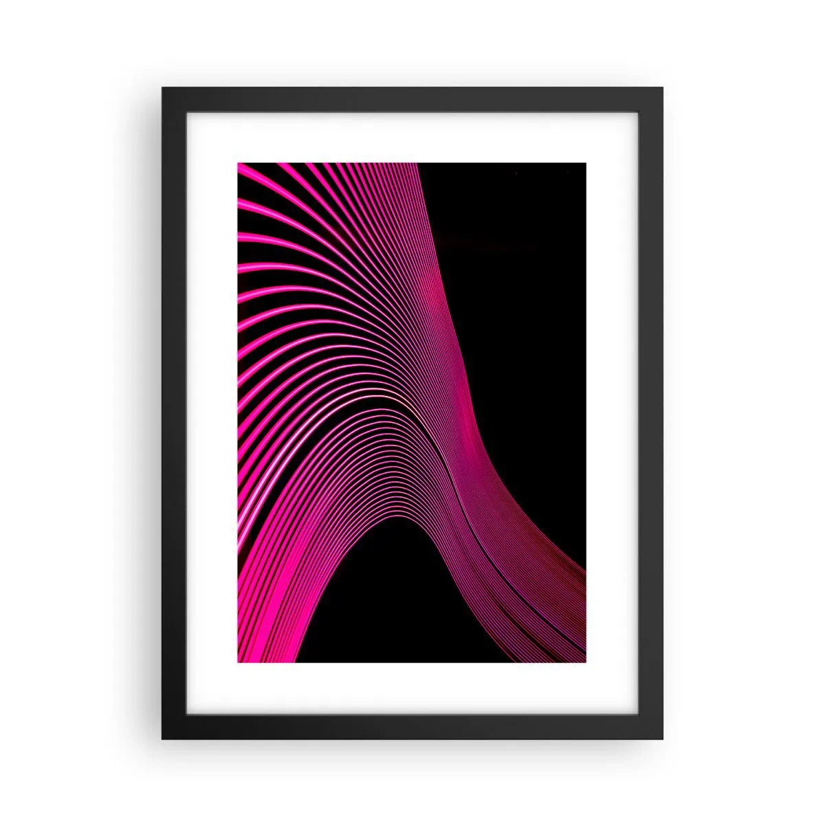 Poster in black frame - Alley of Light - 30x40 cm