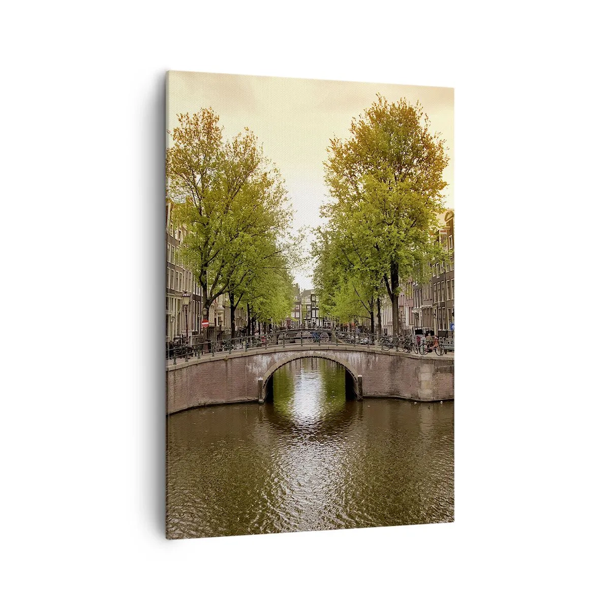 Canvas picture - By Boat or by Bike? - 70x100 cm