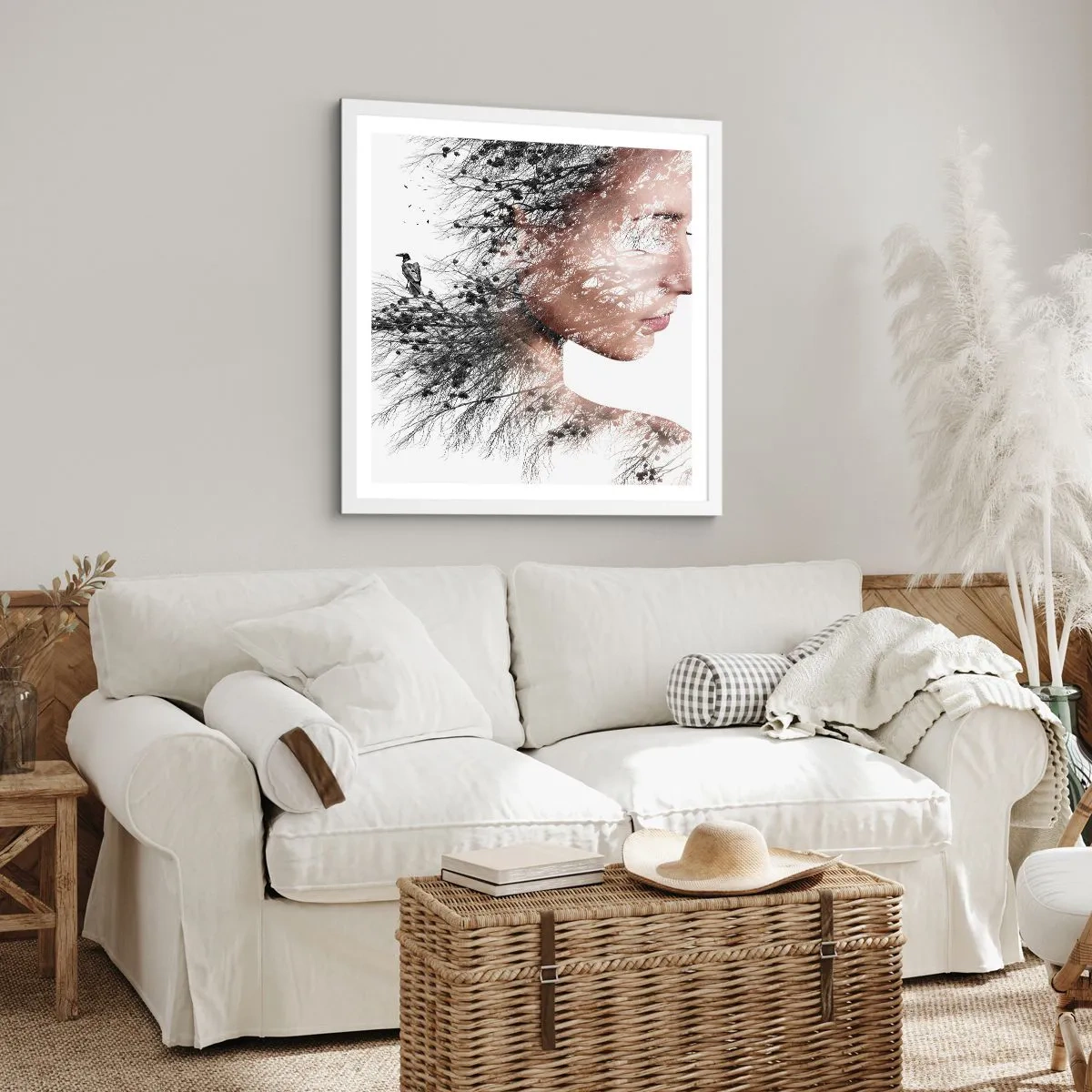 Poster in white frmae - Spirit of a Forest - 50x50 cm