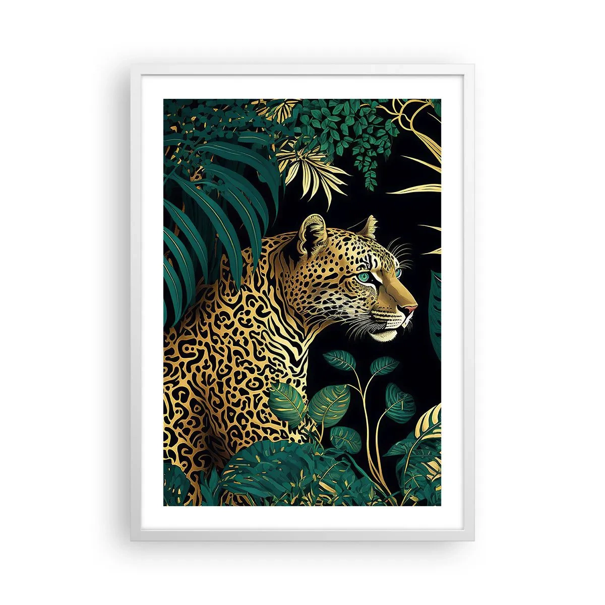 Poster in white frmae - Host in the Jungle - 50x70 cm
