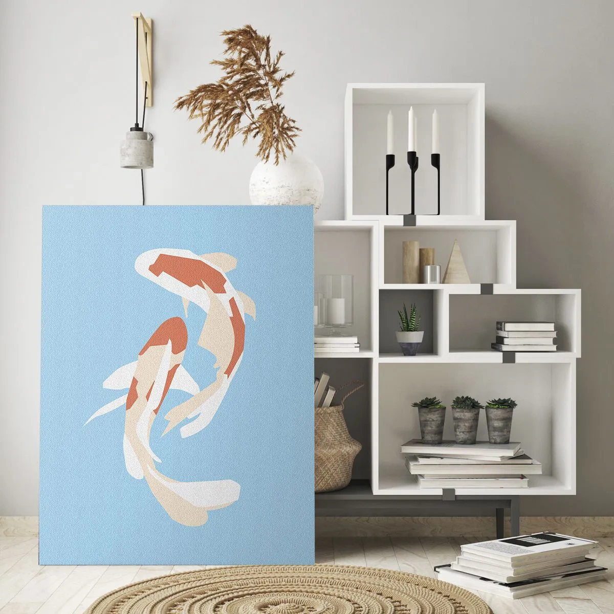 Glass picture - Spontaneous Synchronised Swim - 80x120 cm