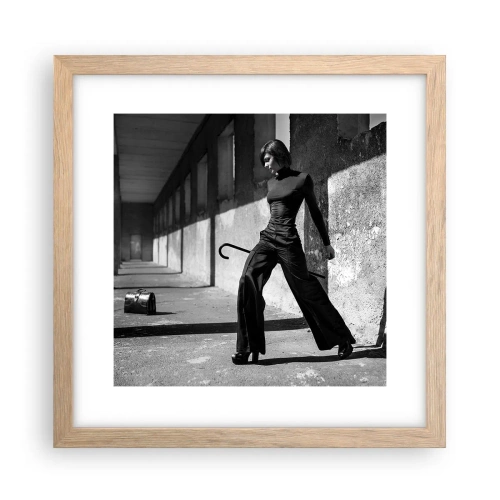 Poster in light oak frame - City Chic - 30x30 cm