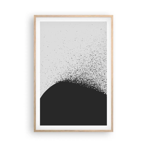 Poster in light oak frame - Movement of Particles - 61x91 cm