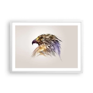 Poster in white frmae - Portrait of a Warrior - 70x50 cm