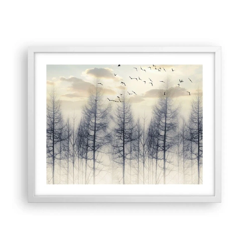 Poster in white frmae - Spirits of the Forest - 50x40 cm