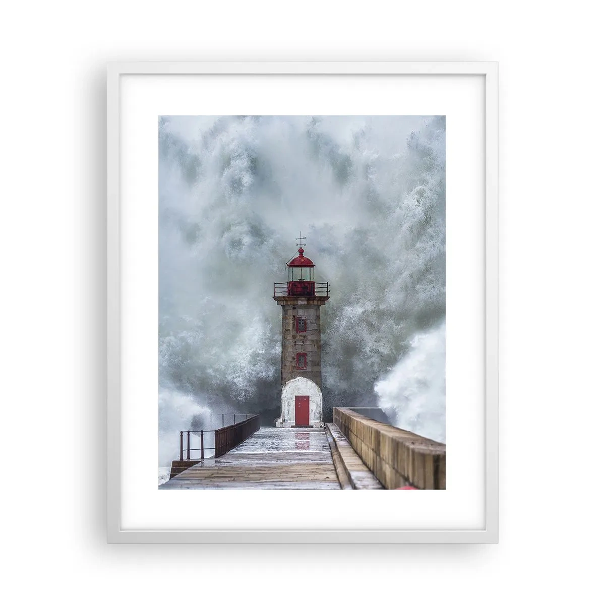 Poster in white frmae - Roar of Waters, Whirr of the Wind - 40x50 cm