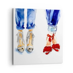 Canvas picture - Shall We Go for a Walk? - 60x60 cm