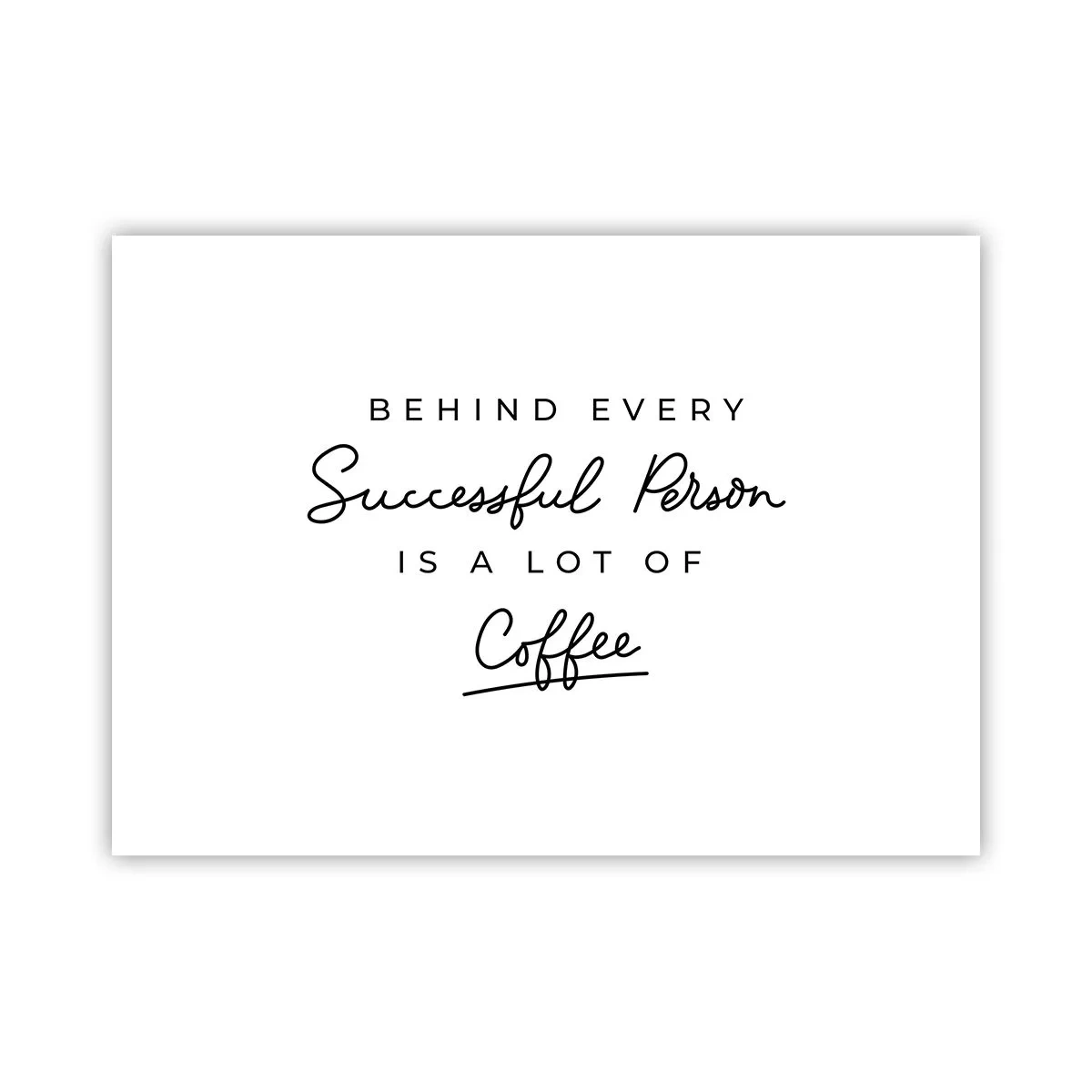 Poster - Secret of Success - 70x50 cm