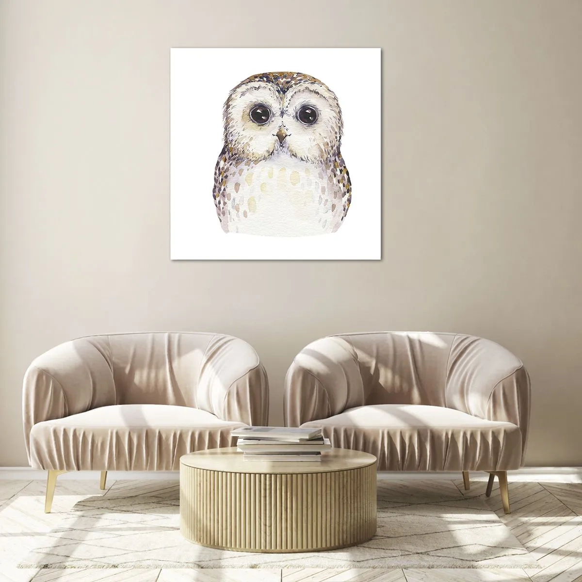 Glass picture - Look Me in the Eyes - 30x30 cm