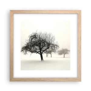 Poster in light oak frame - Winter Dream - 30x30 cm