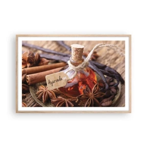 Poster in light oak frame - Unity of Body and Spirit - 91x61 cm