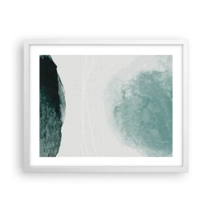 Poster in white frmae - Encounter With Fog - 50x40 cm