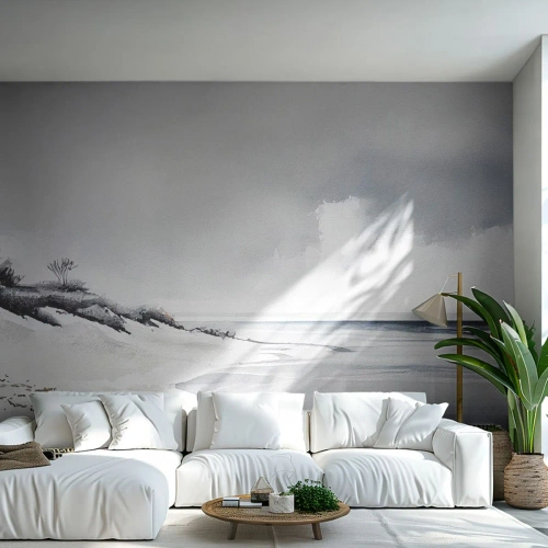 Self-Adhesive Photo Wallpaper Deluxe Sticker - Always Together - Dunes, Beach, Ocean - 200x140 cm