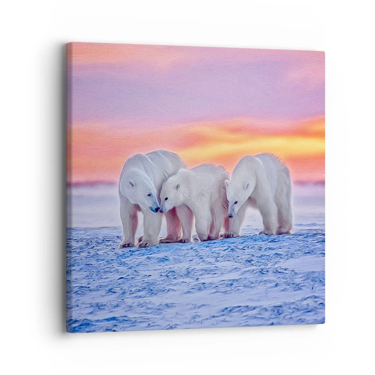 Canvas picture - Family Warmth Is Enough - 30x30 cm