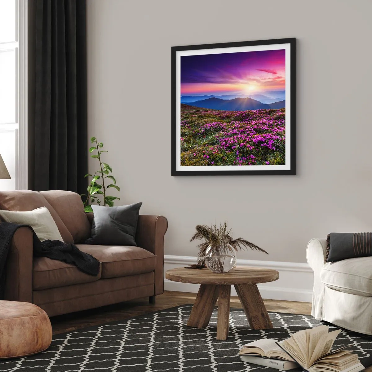 Poster in black frame - Smells Strongly of Herbs - 30x30 cm